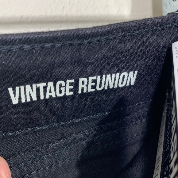 REWASH Mini Skirt Size 5/27 Black Distressed Denim Raw Hem “Vintage Reunion” NWT - Picture 9 of 11